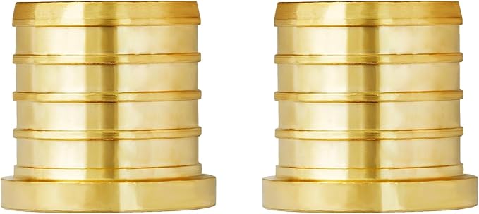 SUNGATOR 2-Pack 1" Pex Plug End Cap, No Lead Brass, Pex Fittings 1 Inch