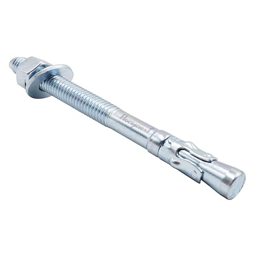 5/8"x 6" Wedge Anchor, for Cement and Concrete only, zinc-Plated Carbon Steel Screws and lag Bolts （ 10 pcs