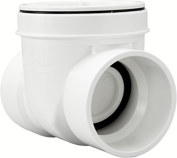 6 Inch Pvc Backwater Valve,Sewer Check Back Flow Preventer Drain Backflow Preventer Valve,Prevent Sewage And Rainwater From Flowing Backflow (6 inch)