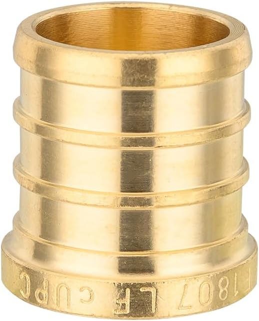 (Pack of 5) EFIELD Pex 1-inch End Cap (Plug) Crimp Brass Fittings, ASTM F1807, ANSI/NSF-61,(PEX1807329)
