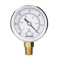 30inHg Vacuum Pressure Gauge, Water Pressure Gauge, 2.5" Dial Size, 1/4" NPT Lower Mount, 304 Stainless Steel Case, for Pneumatic Air Compressor RV Regulator Valve Test(with Tape)