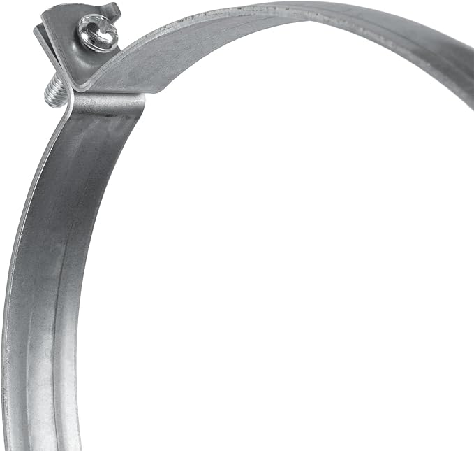 6" Inch Galvanized Pipe Hanger - Conduit Mounting Clamp - Tube Brackets - Pipe Clamps - Tube Wall Mounting Bracket Clamp - Rigid Conduit Holder - PVC and Metal Pipe Attachment Hanger