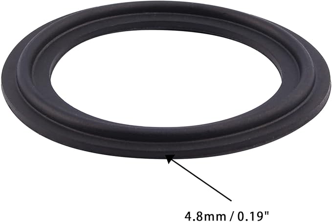 DERNORD 1.5" Buna-N (NBR) Sanitary Gasket Fits Tri-Clover Type Ferrule (Pack of 15)