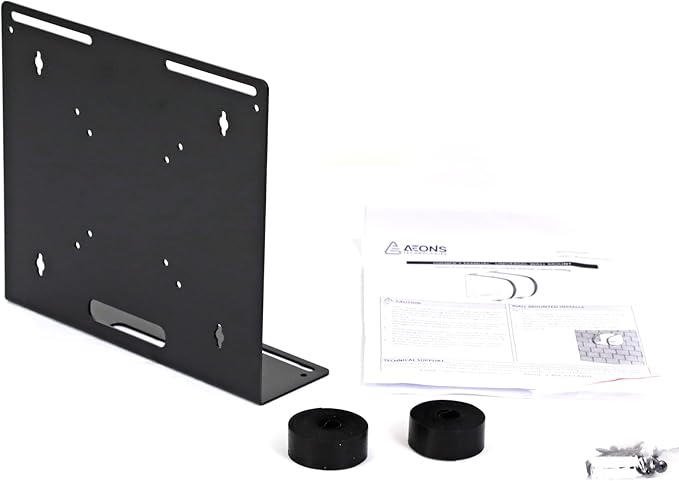 AEONS Universal Wall and VESA Mount | Adjustable Strap Mount for Computers, UPS Units, Cable Boxes, Modems, and Other Electronic Devices | Mounts on The Wall or Back of a Computer Monitor