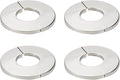 Wall Split Flange, Stainless Steel Round Escutcheon Plate for 1.06"/27mm Diameter Pipe, Pack of 4