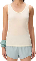 Women's 100% Merino Wool Tank Top – Ultra-Fine 15.5 Micron Base Layer, Breathable, Lightweight Undershirt Outdoor
