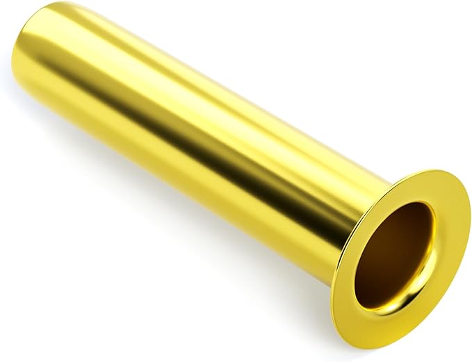 GASHER 100PCS Brass Compression Fitting, Brass Compression Insert Tube Support 3/16" Tube OD