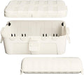 Flemoon 2-Piece Outdoor Waterproof Electrical Box Set – 12.5" x 8.5" x 5" Large Electrical Box & 11.3" x 4.3" x 3" Extension Cord Cover for Power Strip, Outlet, Holiday Light, White