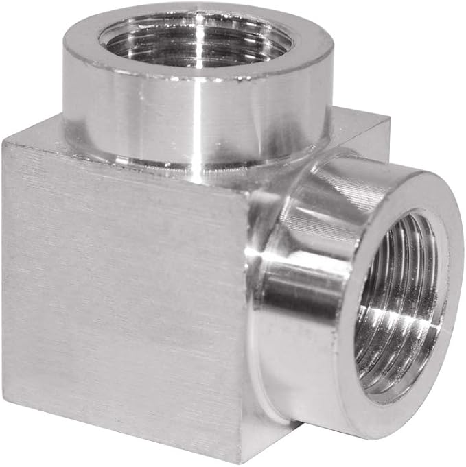 Beduan 90 Degree Elbow Fitting, 3/4" Female x 3/4" Female Stainless Steel Cast Pipe Fitting
