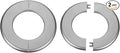 HARFINGTON 2pcs Wall Split Flange 78mm/3.1" Self-Adhesive Plumbing Cover Plates ABS Plastic Round Escutcheon Plate Buckle Design for Water Pipe Bathroom Kitchen Decoration, Gray