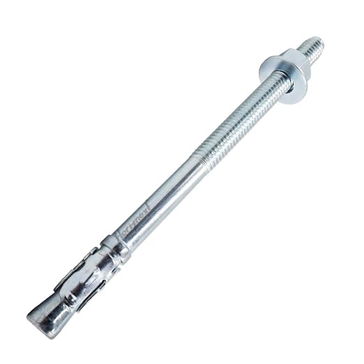1/2" x 7" Wedge Anchor, for Cement and Concrete only, zinc-Plated Carbon Steel Screws and lag Bolts （ 20 pcs