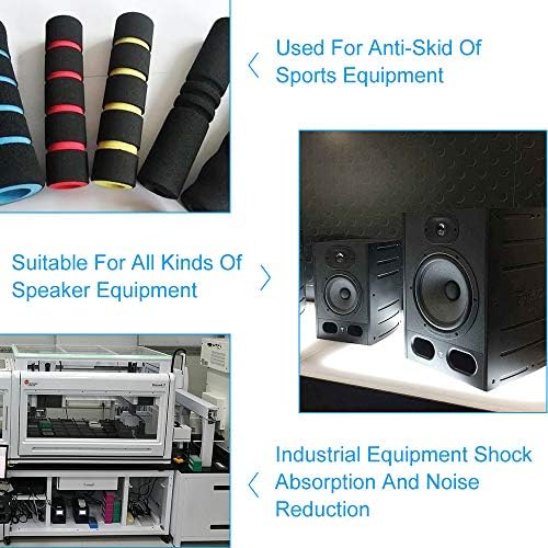 2 Rolls Weather Stripping,1/4 Inch Wide X 1/8 Inch Thick Foam Seal Tape High Density Foam Strip Self Adhesive,Closed Cell Foam Tape Seal Strip,16 Feet Long Each