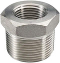 Beduan Stainless Steel Reducer Hex Bushing, 1" Male NPT to 1/2" Female NPT, Reducing Cast Pipe Adapter Fitting