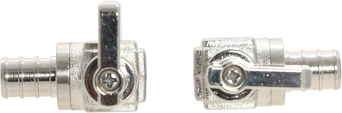 XFITTING 1/2 inch Pex Mini Shut Off Angle Ball Valve, Full Port, 1/4-Turn, Brass, 1 Piece