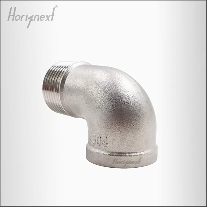 stainless steel NPT 1 elbow fitting 90 degree with both male and female thread connecting water pipe air hose pvc tube cast coupling (1 pc)
