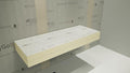 Floating Shower Bench Kit with GoBoard® - Original Shower Bench Bracket® (14"x46")-Great for New Constructions or Bathroom Renovations, Ready to Tile Shower Bench