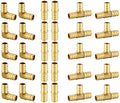 30PCS EFIELD 1/2"Pex Fitting:Tee,Elbow and Coupling,10PCS each(PEX1807185)