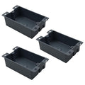 Plastic Shallow Outlet Box,ETL Listed for 1 Gang Electrical Box Old Work,8 Cu in,AWG Standard for Outlet Box.(3 Pack)