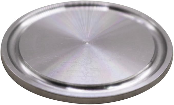 DERNORD Sanitary End Cap fits Tri-Clamp Ferrule Flange Stainless Steel 304 Fitting Clamp (1.5" (38mm) Tube OD)