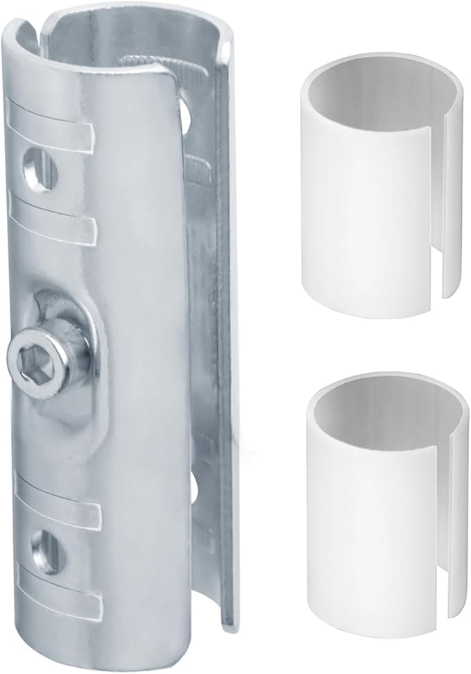 12 Sets Extend Joint Pipe Clamp Fits 1/2" EMT with PE Adapter Shims, Structural Coupling