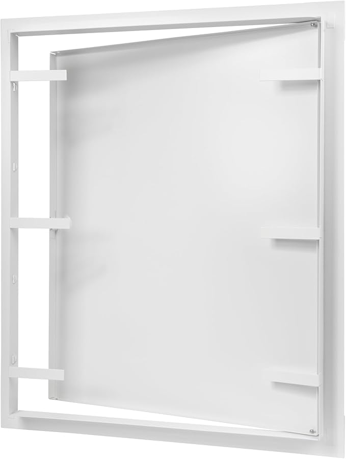 16" x 20" White Metal Access Panel. Service Shaft Door Panel. Plumbing, Electricity, Heating, Alarm Wall Access Panel for Drywall. Bathroom Services Access Hole Cover.