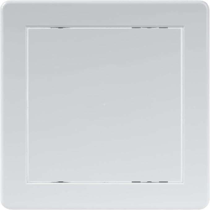6 x 6 Inch White Square ABS Plastic Plumbing Access Panel - Indoor Wall Access Door for HVAC, Wall, Ceiling, and Drywall with Panel - Opening Box Door Cover - Easy to Instal