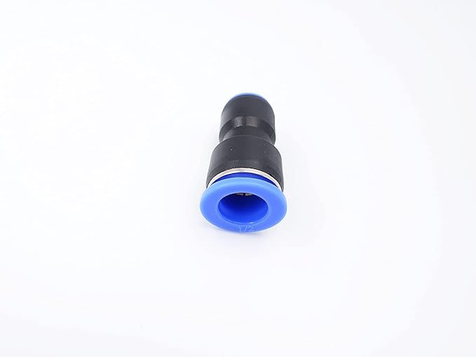 Push to Connect Fitting 1/2" Tube OD x 5/16" Tube OD Reducer, Pneumatic Air Water Straight Union Two Way Connector/Coupler (Pack of 5)