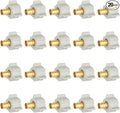 (Pack of 20) EFIELD 1/2" Pex X 1/2" Female NPT Swivel Adapter Brass Barb Crimp Brass Fittings, ASTM F1807,(PEX1807296),(PEX1807296)