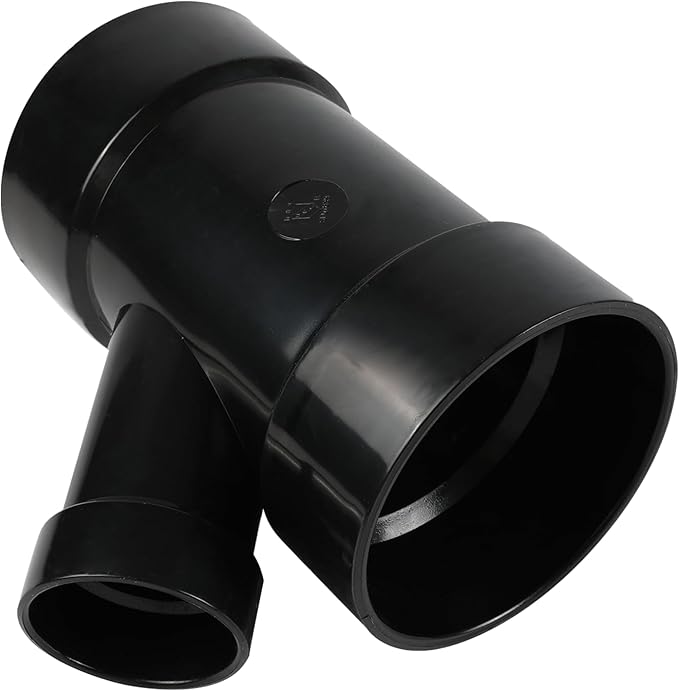 EFIELD 4 in. x 4 in. x 2 in. ABS DWV Wye Reducing Tee
