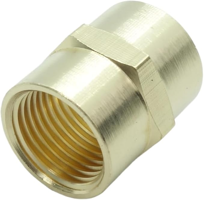 5 Pcs Brass Female Coupling 3/8" x 3/8" NPT fnpt to fnpt Coupler