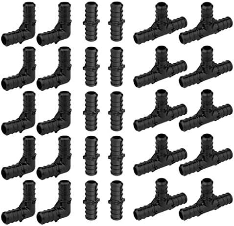 30Pcs EFIELD 3/4" Poly PPSU Barb Crimp Pex Fittings Combo(PPSU1807012-30)