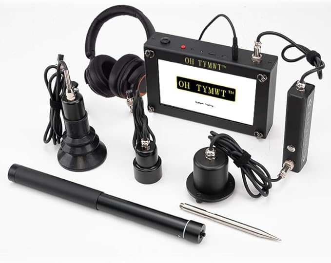 TYM-7A Multi-Mode Water Leak Finder - Smart AI + Tracer Gas Detection, Adjustable Frequency for Pressurized Pipes