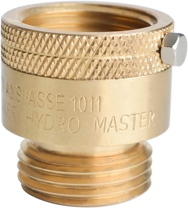HYDRO MASTER Vacuum Breaker Valve,Hose Bib Backflow Preventer, 3/4 Inch, Brass Finish