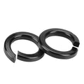 #6 Black Split Lock Washer, 18-8 (304) Stainless Steel Spring Lock Washer 100PCS