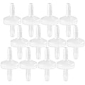 JoyTube 12 Packs Check Valve 5/32” (4 MM) One-Way PVDF Plastic Hose Barb for Liquid Air