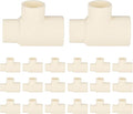 20-PACK EFIELD CPVC Tee Fittings,3/4"x3/4"x1/2" CPVC-CTS Slip Reducing Tee,(CPVC024-10-20PCS)