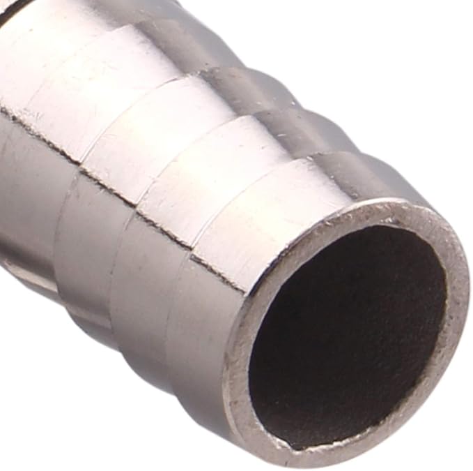 DERNORD 3/4" Hose Barb x 3/4" Male NPT Stainless Steel 90 Degree Elbow- Home Brew Pipe Fitting
