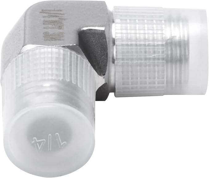 90 Degree Street Elbow - 1/4" NPT Male to 1/4" NPT Male Stainless Steel 304 Heavy Duty Forged Barstock Street Elbow Adapter Pipe Fitting (pack of 2)