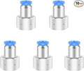 1/8 Female Npt Push to Connect Fittings,CEKER 6MM x 1/8" NPT Female Thread Air Fittings 6MM Quick Connect Air Lines Fittings Pneumatic Tubing Fitting Push in Connector 10Packs