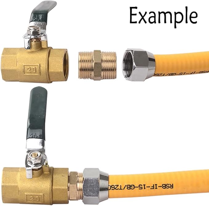 Joywayus 1" Male NPT Threaded Brass Pipe Fittings Nipple Fuel/Air/Water/Boat/Gas/Oil (Pack of 2)