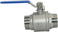 1Pcs 1-1/2'' Ball Valve, Heavy Duty Male NPT (MNPT) X Male NPT (MNPT) Thread with Long Handle Switch, Stainless Steel NPT Full Port Forged 1" Ball Valve for Water Oil and Gas, 1000 WOG