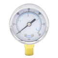 Pressure Gauge 0-60PSI 2" Dial Stainless Steel Case 1/4" NPT Male Brass Bottom Mount Universal Multifunctional
