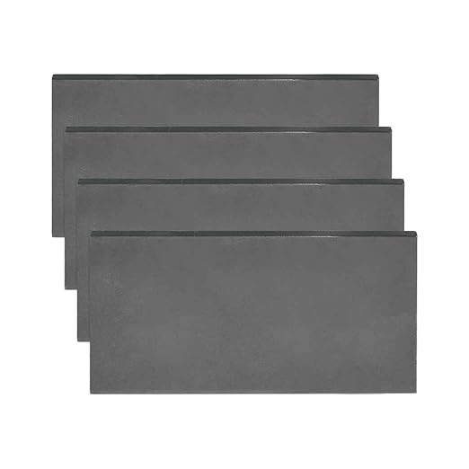 MECCANIXITY 4pcs 1/8"(3mm) x2 x4 Steel Plate, Black Hot Rolled A36 Steel Sheet Plate Base, Square Weldable Metal Discs for Industrial Construction Structural Support