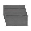 MECCANIXITY 4pcs 1/8"(3mm) x2 x4 Steel Plate, Black Hot Rolled A36 Steel Sheet Plate Base, Square Weldable Metal Discs for Industrial Construction Structural Support