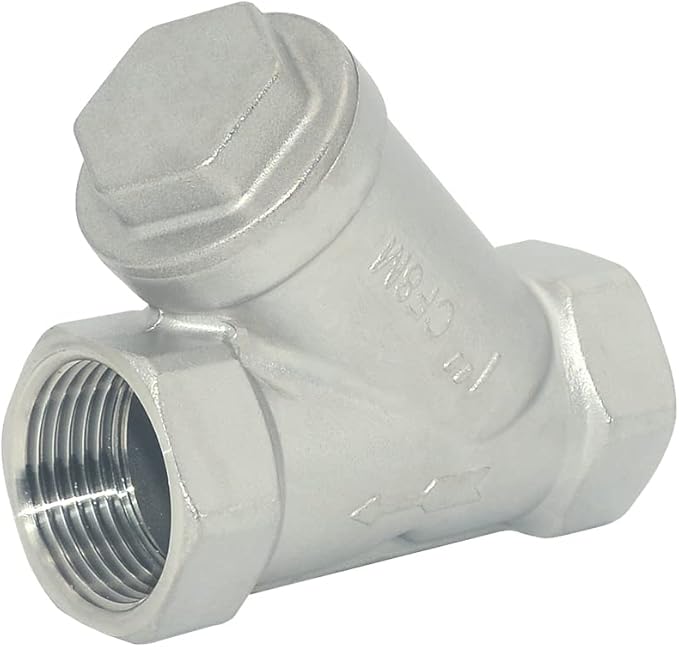 1" WYE Strainer Mesh Filter Valve,800WOG Y-Spring NPT Female Check Valve,Stainless Steel SS316 CF8M