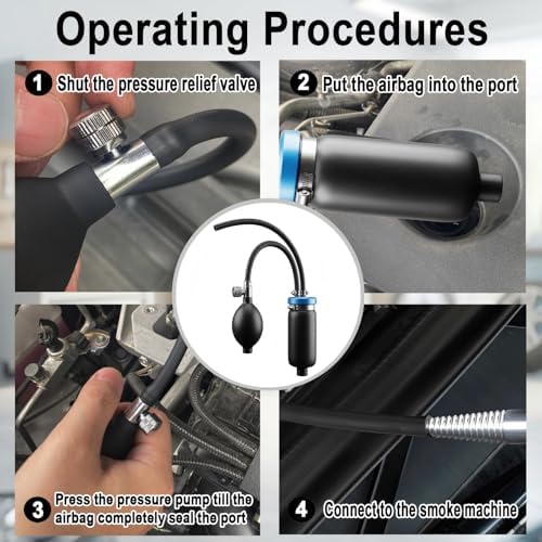 AUPREX Universal Easy Intake Adapter, Automotive Smoke Machine Bladder