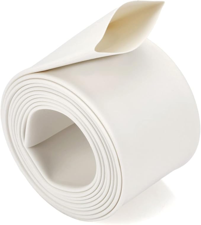 Chanzon 2:1 Ratio 5/8" (16mm) Heat Shrink Tubing 3.3Ft Roll (1M Total Length) White Polyolefin Sleeving Wrap Shrinking 2 to 1 1pcs