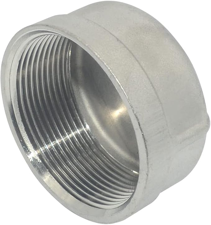 2" Cap,NPT Female Threaded Cast Pipe Fitting,Stainless Steel 304