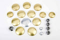 JEGS Brass Freeze Plug Kit | Fits 1964-1992 Small Block Chrysler 318-360 | Made In USA | Includes 20 Plugs