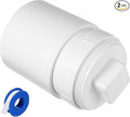 6" PVC Sewer Cleanout cap with Coupling,DWV Flush Sewer Cleanout Adapter for Outdoor Garden,RV and More Drainage Piping System